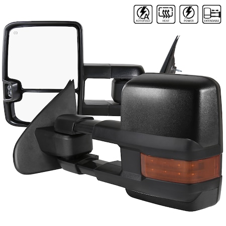 Spec-D Tuning 14-18 Chevrolet Silverado Towing Mirrors, RMX-SIV14G3-AT-FS RMX-SIV14G3-AT-FS
